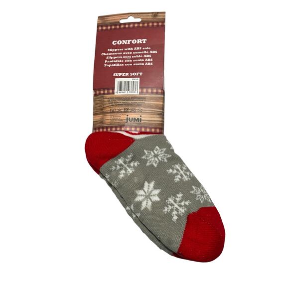 Jungfrau Women's NWT Warm Cozy Sherpa Non Skid Slipper Socks Christmas Winter OS - Picture 2 of 5